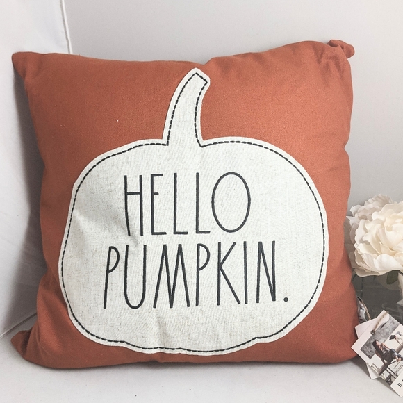 hello pumpkin pillow